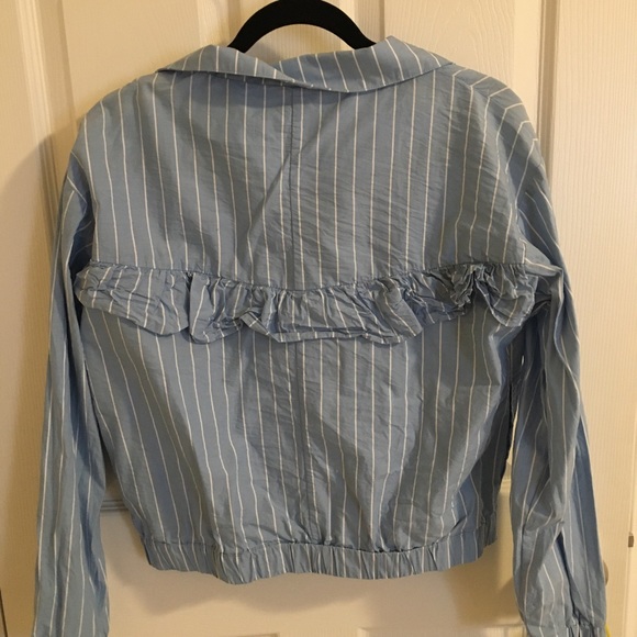 Simon Twik Striped Bomber Jacket - Picture 2 of 3